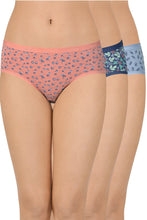 Load image into Gallery viewer, Amante Printed Low Rise Hipster (Pack of 3) 43101