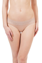 Load image into Gallery viewer, Amante Lace Bikini Panty Black & Nude (Pack of 2) 45001