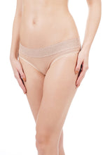 Load image into Gallery viewer, Amante Lace Bikini Panty Black & Nude (Pack of 2) 45001
