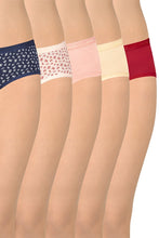 Load image into Gallery viewer, Amante Assorted Low Rise Hipster (Pack of 5) 45301