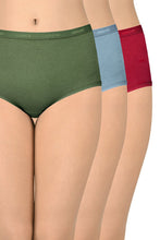 Load image into Gallery viewer, Amante Solid Full Brief High Rise Panty (Pack of 3) 53001