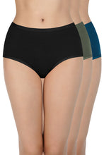 Load image into Gallery viewer, Amante Solid High Rise Full Briefs (Pack of 3) 53001