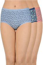 Load image into Gallery viewer, Amante Printed High Rise Full Brief Panty (Pack of 3) 53101