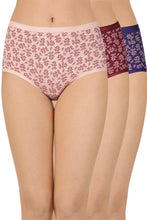 Load image into Gallery viewer, Amante Printed High Rise Full Brief Panty (Pack of 3) 53101