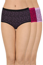 Load image into Gallery viewer, Amante Printed Full Brief Panty (Pack of 3) 53101