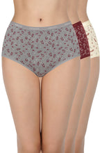 Load image into Gallery viewer, Amante Printed High Rise Full Briefs (Pack of 3) 53101