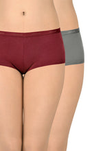 Load image into Gallery viewer, Amante Solid Low Rise Boyshorts (Pack of 2) 62001