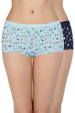 Load image into Gallery viewer, Amante Printed Low Rise Boyshort (Pack of 2) 62101