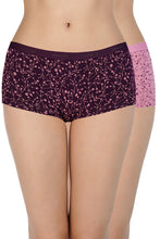 Load image into Gallery viewer, Amante Printed Low Rise Boyshort (Pack of 2) 62101