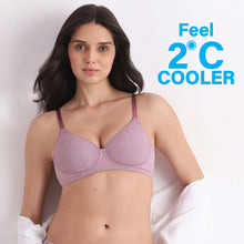 Load image into Gallery viewer, Wacoal Cool Comfort Padded Non-wired 3/4th Cup Everyday Wear T-shirt Bra -Pink BI05H03
