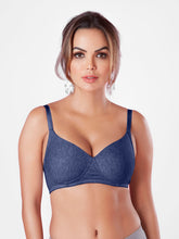 Load image into Gallery viewer, Sonari Wirefree Cotton T-Shirt Bra with Plunge Neckline, Medium Padding, Convertible Straps and U-Back – RAW