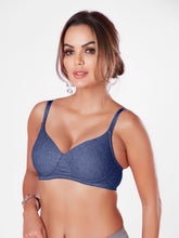 Load image into Gallery viewer, Sonari Wirefree Cotton T-Shirt Bra with Plunge Neckline, Medium Padding, Convertible Straps and U-Back – RAW