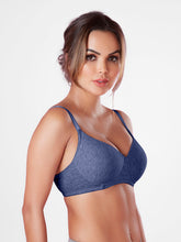 Load image into Gallery viewer, Sonari Wirefree Cotton T-Shirt Bra with Plunge Neckline, Medium Padding, Convertible Straps and U-Back – RAW