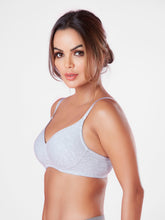 Load image into Gallery viewer, Sonari Wirefree Cotton T-Shirt Bra with Plunge Neckline, Medium Padding, Convertible Straps and U-Back – RAW