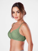 Load image into Gallery viewer, Sonari Wirefree Cotton T-Shirt Bra with Plunge Neckline, Medium Padding, Convertible Straps and U-Back – RAW