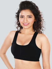 Load image into Gallery viewer, Dermawear Women's Padded Racer Back Sports Bra SB-1101
