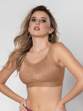 Load image into Gallery viewer, Sonari Non Padded Full Coverage Wirefree Lace Spacer Bra with U-Back and Wide Straps – SCOOP