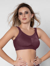 Load image into Gallery viewer, Sonari Non Padded Full Coverage Wirefree Lace Spacer Bra with U-Back and Wide Straps – SCOOP