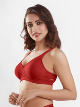 Load image into Gallery viewer, Sonari Non-Padded Wirefree Cotton Polyester Medium Coverage Moulded Comfort Bra with Adjustable Straps – YARIS