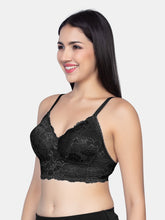 Load image into Gallery viewer, Sonari Padded Wirefree Full Coverage Lace Bra in Nylon Elastane – SONET
