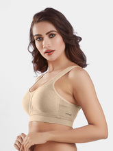Load image into Gallery viewer, Sonari Moulded Wirefree Cotton Polyester Full Coverage Sports Bra with Adjustable Straps – SUPREMO