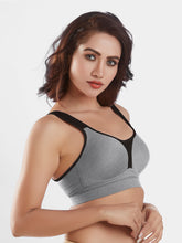 Load image into Gallery viewer, Sonari Moulded Wirefree Cotton Polyester Full Coverage Sports Bra with Adjustable Straps – SUPREMO