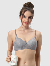 Load image into Gallery viewer, Sonari Lightly Padded Wirefree Nylon Elastane Medium Coverage Bra with Detachable Straps – MAGGI