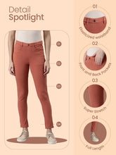 Load image into Gallery viewer, Go Colors Ecru Cotton Polyester Super Stretch Jeggings