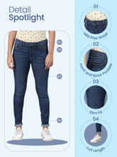 Load image into Gallery viewer, Go Colors Black Denim Skinny Jeans
