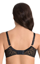 Load image into Gallery viewer, Amante Ultimo Modern Bloom Padded Wired Lace Balconette Bra - Laced Black