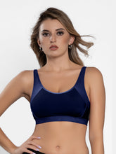 Load image into Gallery viewer, Sonari Lightly Padded Wirefree Nylon Spandex Full Coverage Sports Bra with Adjustable Straps – VEDA