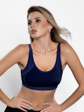Load image into Gallery viewer, Sonari Lightly Padded Wirefree Nylon Spandex Full Coverage Sports Bra with Adjustable Straps – VEDA