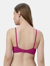 Load image into Gallery viewer, Sonari Non-Padded Wirefree Cotton-Polyester Medium Coverage Everyday Bra with Adjustable Straps – VIOLET
