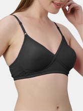 Load image into Gallery viewer, Sonari Non-Padded Wirefree Cotton-Polyester Medium Coverage Everyday Bra with Adjustable Straps – VIOLET