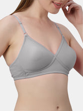 Load image into Gallery viewer, Sonari Non-Padded Wirefree Cotton-Polyester Medium Coverage Everyday Bra with Adjustable Straps – VIOLET