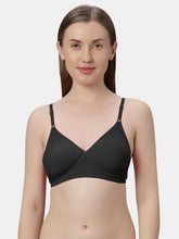Load image into Gallery viewer, Sonari Non-Padded Wirefree Cotton-Polyester Medium Coverage Everyday Bra with Adjustable Straps – VIOLET