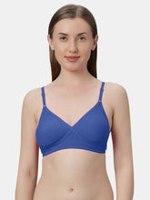Load image into Gallery viewer, Sonari Non-Padded Wirefree Cotton-Polyester Medium Coverage Everyday Bra with Adjustable Straps – VIOLET