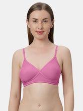 Load image into Gallery viewer, Sonari Non-Padded Wirefree Cotton-Polyester Medium Coverage Everyday Bra with Adjustable Straps – VIOLET