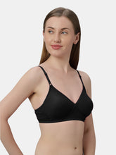 Load image into Gallery viewer, Sonari Non-Padded Wirefree Cotton-Polyester Medium Coverage Everyday Bra with Adjustable Straps – VIOLET