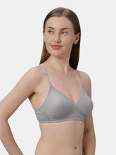 Load image into Gallery viewer, Sonari Non-Padded Wirefree Cotton-Polyester Medium Coverage Everyday Bra with Adjustable Straps – VIOLET
