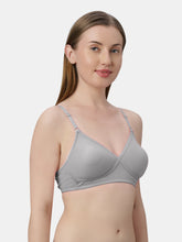 Load image into Gallery viewer, Sonari Non-Padded Wirefree Cotton-Polyester Medium Coverage Everyday Bra with Adjustable Straps – VIOLET