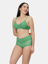 Load image into Gallery viewer, Sonari Non Padded Medium Coverage Wirefree Lace Lingerie Set with Adjustable Straps – VOLTAGE