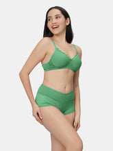 Load image into Gallery viewer, Sonari Non Padded Medium Coverage Wirefree Lace Lingerie Set with Adjustable Straps – VOLTAGE