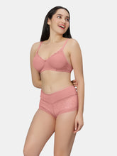 Load image into Gallery viewer, Sonari Non Padded Medium Coverage Wirefree Lace Lingerie Set with Adjustable Straps – VOLTAGE