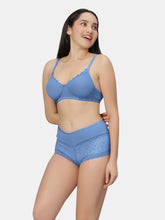 Load image into Gallery viewer, Sonari Non Padded Medium Coverage Wirefree Lace Lingerie Set with Adjustable Straps – VOLTAGE