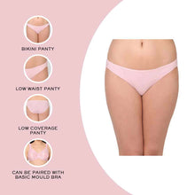 Load image into Gallery viewer, Wacoal Basic Mold Low Waist Low Coverage Everyday Wear Bikini Panty - Light Pink W63A140IN