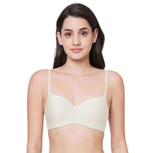 Load image into Gallery viewer, Wacoal Basic Mold Padded Non-wired 3/4th Cup Everyday Wear Seamless T-Shirt Bra - Cream WB3A140IN
