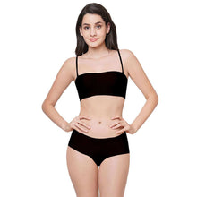 Load image into Gallery viewer, Wacoal Basic Mold Padded Wired Half Cup Strapless Bandeau T-Shirt Bra - Black WB3B530IN