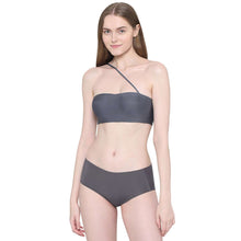 Load image into Gallery viewer, Wacoal Basic Mold Padded Wired Half Cup Strapless Bandeau T-Shirt Bra - Dark Grey WB3B530IN