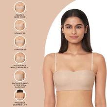 Load image into Gallery viewer, Wacoal Basic Mold Padded Non Wired Half Cup Strapless T-Shirt Bra - Beige WB3X260IN